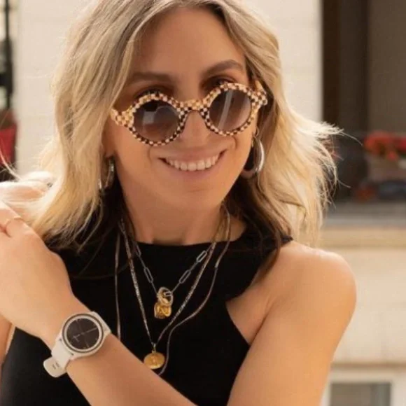 ETNIA BARCELONA EINSTEIN SUNGLASSES Checkered Chess NWOT $345 RARE - Picture 2 of 11